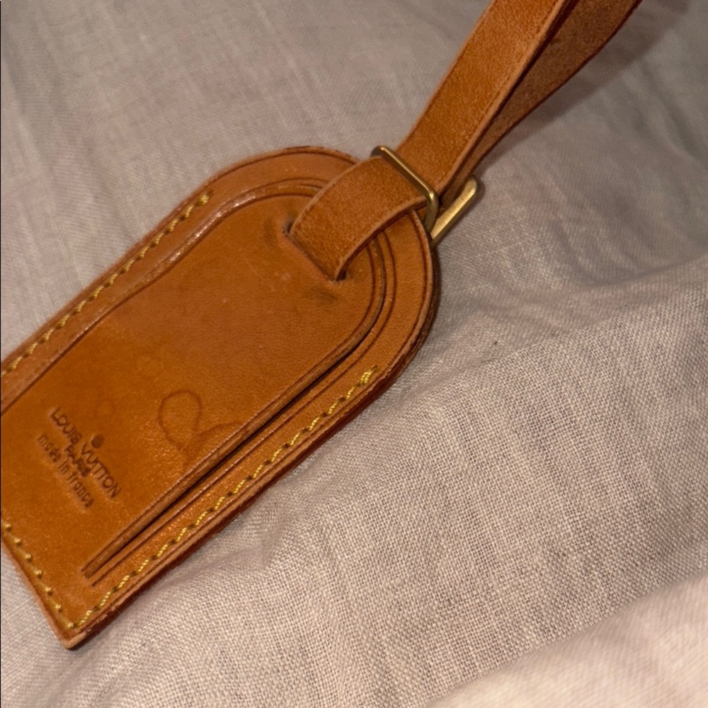 Louis Vuitton Brown Leather Travel Bag